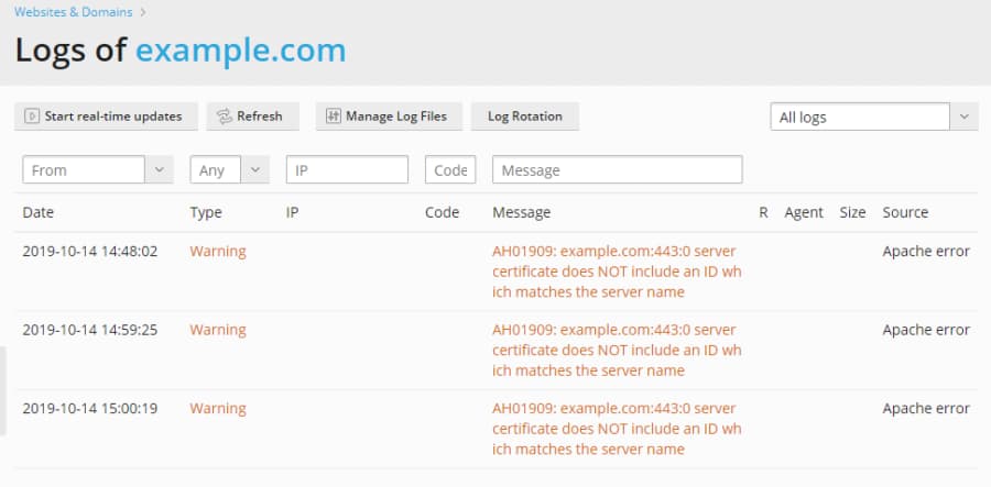 Easy Steps to Check and Control Access Logs in Plesk